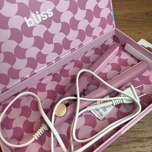 Bliss Mini Hair Straightener Pink Travel Size Ceramic Flat Iron